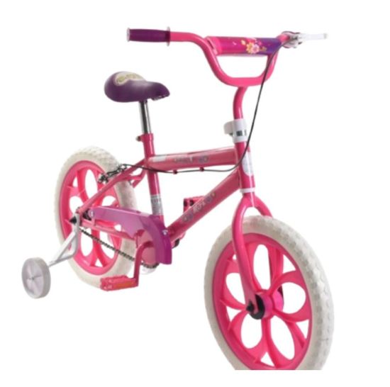 صورة دراجة أطفال بناتية وردية بدرجات مساعدة مقاس 12,14,16